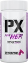 FINAFLEX PX til HER - 60 kapsler - Forbedrer den termogene metabolisme med koffein, Ashwagandha & DIM - 30 servering