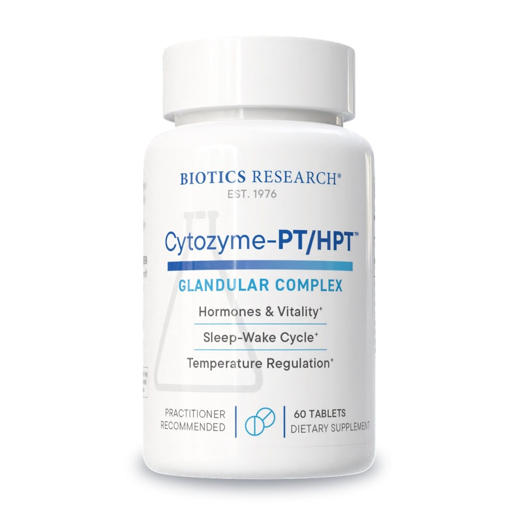 Bioteknologi forskning Cytozyme PT HPT Lamb pituitær / hypothalamus complex, understøtter funktionen af den pituitære Gland og hypothalamus, binyrebark, hjerne boost 60 tabletter