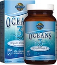 Livets have Oceans 3 Ud over Omega-3 med OmegaXanthin, EPA, DHA Kosttilskud, Fiskeolie med 1200 mg Omega 3, Astaxanthin & Brown Seaweed Extract - 60 Softgels