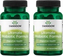 Swanson Ultimate Probiotic Formel fordøjelseshæmmende immunsystem Support 66 Millioner CFU Prebiotic NutraFlora scFOS 30 DRcaps Veggie Kapsler (Caps) (2 Pack)