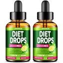 (Pack of 2) Diet Drops - Made in USA - Appetite Suppressant for Women & Men - Natural Metabolisme Booster - Diet Drops med Garcinia Cambogia, L- Arginin & L- Glutamin 1 Fl Oz