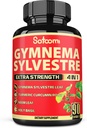 Satomi Pure Gymnema Sylvestre Kapsler Extract - 90 Kapsler til 3-måned - Kombineret med Neem Leaf, Holy Basil & Turmerisk Curcumin Root