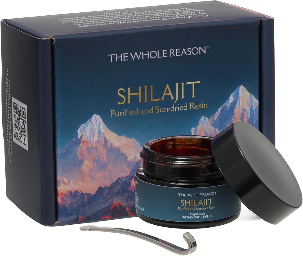 Pure Autentiske Himalayan Shilajit Resin - High Potency Gold Grade Shilajit supplement med trace miner for mænd og kvinder, Natural Fulvic Acid for Energy, Vitality og Immunity, 15g Made in USA