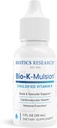 Biotics Research Bio K Mulsion Liquid Vitamin K Drops - 500 mcg / S - Vitamin K1 phytonadion til voksne - VIT K Supplement - Stærke knogler, hjerte sundhed, blodstørkning Support, 1 fl oz