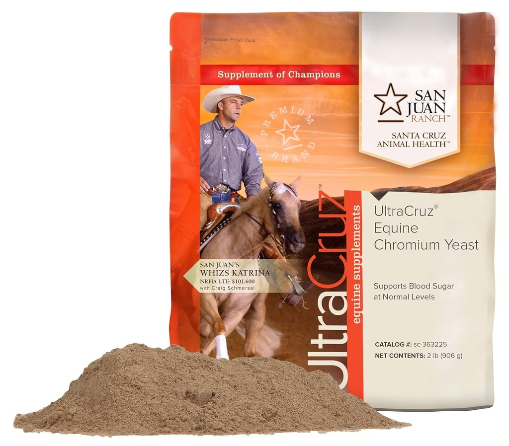 UltraCruz - sc- 363225 Equine Chrom Gær supplement til heste, 2 LB, pulver (454 dag forsyning)