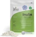 Jetsu Inulin Powder Organic Chicory Root (FOS) - Opløselig Inulin Fiber Prebiotic Intestinal Support, Forbedrer Calcium Absorption, Stimulerer Friendly Bacteria, fremmer Prebiotic Growth, 8oz