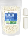XPRS Nutra Størrelse 2 Tomme kapsler - 1000 Tomme Gelatine kapsler - Piller selv Kapselfyld - Pure Bovin Pill Gel Caps til Do- It- Yourself Kosttilskud (hvid)