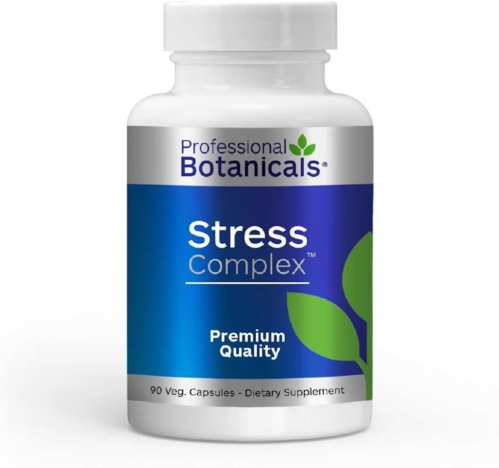 Professionel Botanicals Stress Complex, Stress, Energi og Mood Support - 60 vegetariske kapsler