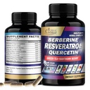 Cadane Resveratrol Supplement - 10in1 Plus med Quercetin, Berberine, grøn te, Grape Seed, Hawthorn Berry, gurkemeje, Rhodiola Rosea, Ginkgo Biloba, og Black Pepper - 60 Kapsler