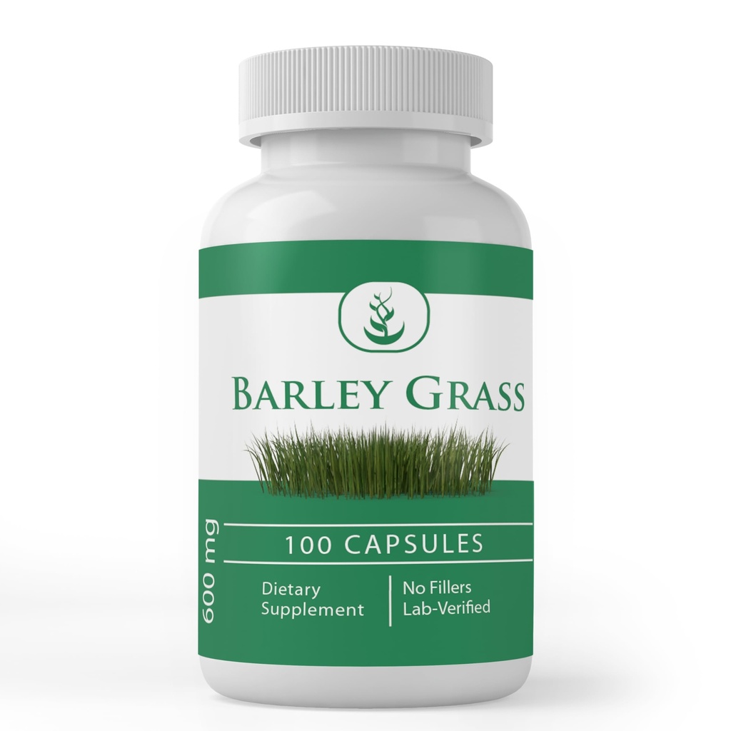 Pure Original Ingredienser Barley Grass, (100 kapsler) Altid Pure, Ingen tilsætningsstoffer eller Fillers, Lab Verified