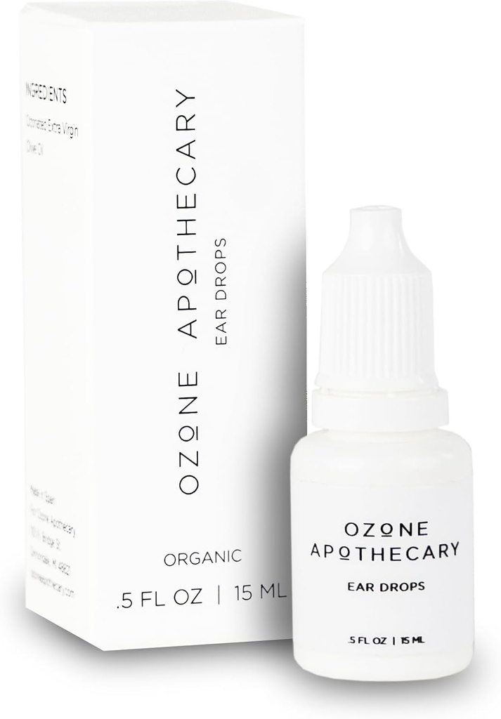 Økologisk Øre Dråber 124; Ozon Olie Infunderede Øre Care 124; Ozoneret Olie til Nourish, Beskyt & Cleanses for Mennesker og Kæledyr