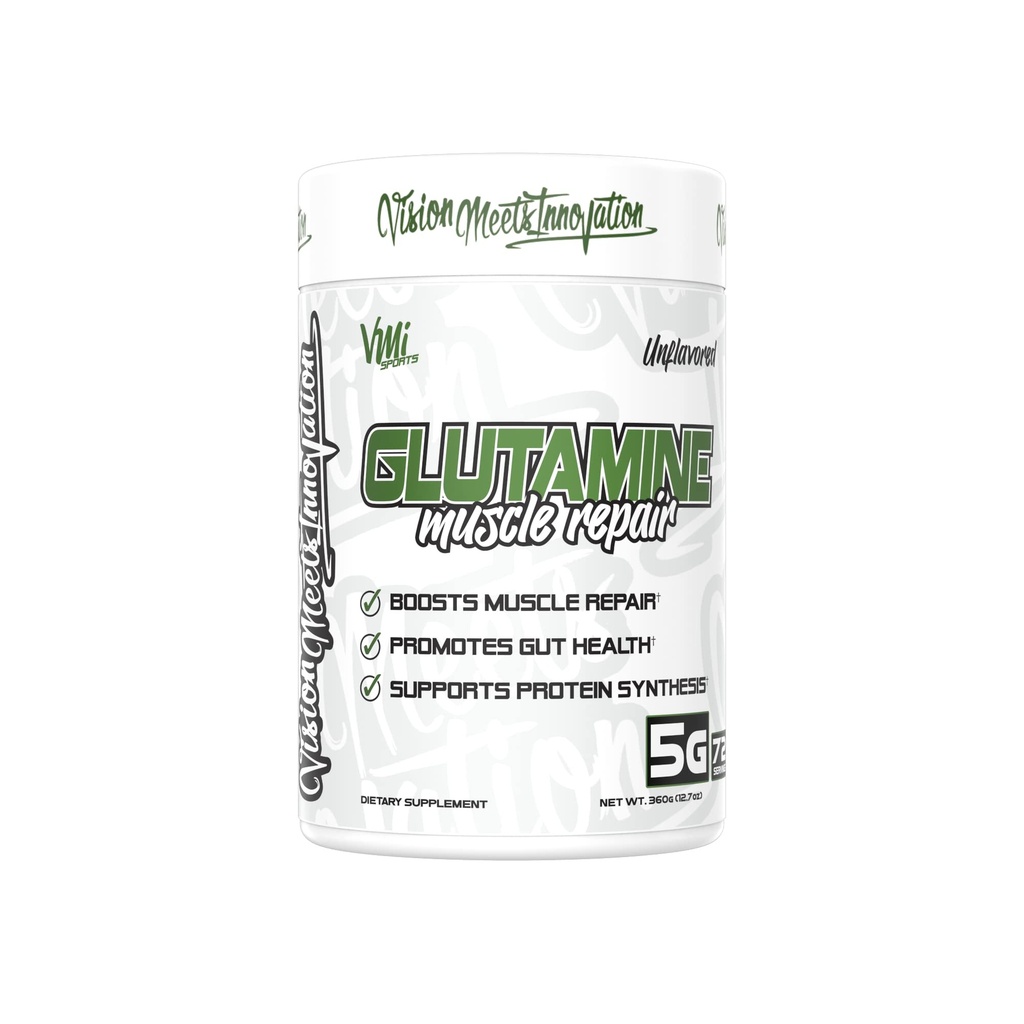 VMI Sports Glutamin Muscle Reparer Powder Pure L- Glutamin- 124; Muscle Repair & Recovery - Gut Health - Protein Syntese