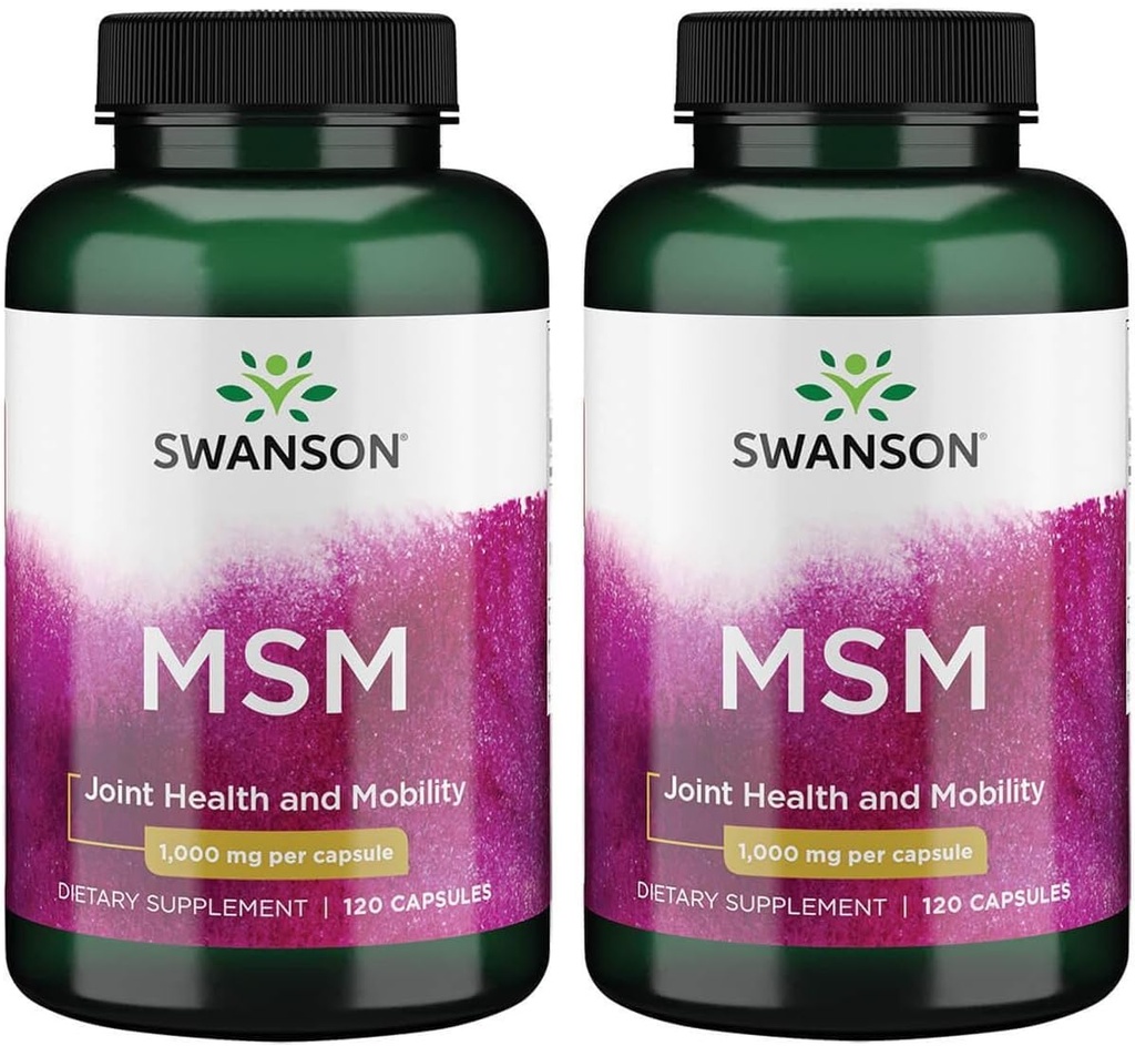 Swanson Msm 1. 000 mg 120 Caps (2 Pack)