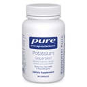 Pure indkapslinger Kalium (aspartat) Note 124; Hypoallergen supplement til støtte nerver, muskler, blodgennemstrømning, og kardiovaskulær sundhed