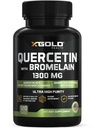 Quercetin + bromelain 1. 300 mg - Quercetin: 95% - Højt renset og højbiotilgængeligt Plus bromelain 2. 400 GDU / g - Made in USA