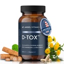 Mt. Angel Vitaminer D- Tox - Avanceret lever renser & Detox reparation supplement, understøtter fede lever sundhed & enzymer reduktion med mælk tidsel, NAC, og Mælkebøtte Root - 60 kapsler