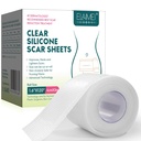 Silikone Scar Sheets, Clear Silicon Gel Scar Sheets, Usynlig Scar Tape (1,6 "x 120" Roll-3M), Scar Strips til Kirurgiske Scars, Medical Grade, Scar Removal Sheets til C- Section, Breast, Keloid et.
