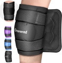 Ispakninger til skadedyr Genanvendelige, Knee Gel Ice Pack Wrap Pain Relief for Knee Erstatning Kirurgi, Hævelse, Meniscus Tear, ACL, Sports Skader, Bruises og Gigt, Elboe Ice Pack Black
