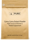 PURE ORIGINALSKE INGREDIENSER Camu Camu (4oz) C-vitamin, brasiliansk superfood, Lab- Verified, Non- GMO