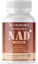Nutraworx Liposomal NAD + - tillæg med TMG for daglig wellness - 60 Softgels