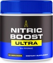 Nitric Boost Ultra Powder, NitricBoost Officiel Formel til at støtte energi niveauer og blodgennemstrømning - Maksimal styrke, Nitric Booster Ultra BCAA, NitricBoost Ultra Powder Support Anmeldelser (1 Pack)