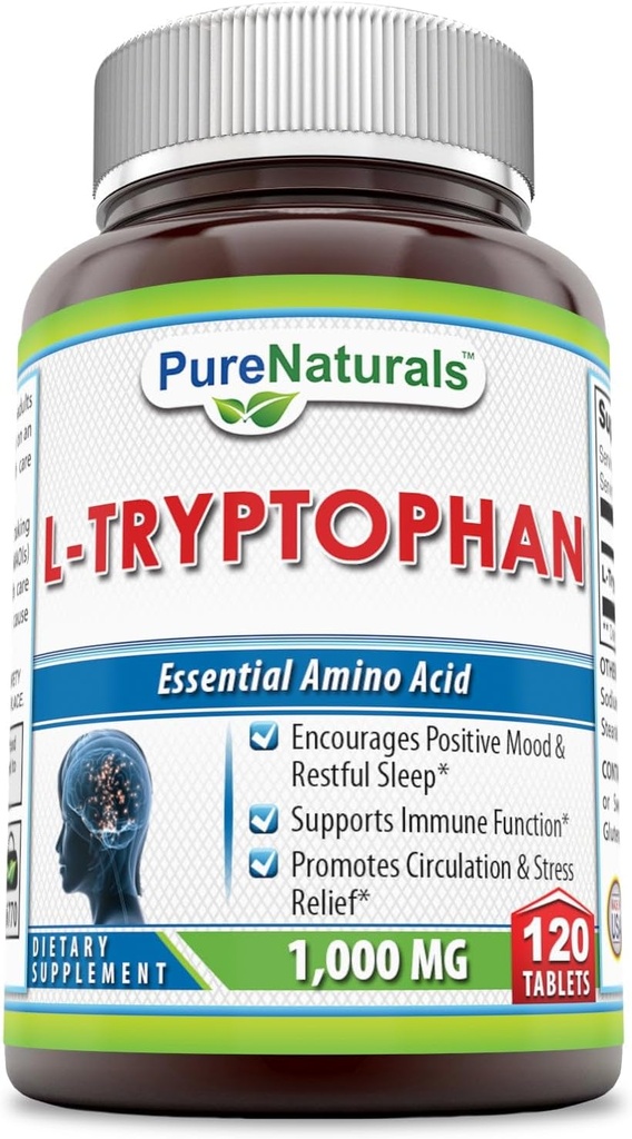 Pure Naturals L- Tryptophan Supplement Note 124; 1000 Mg Per Serving