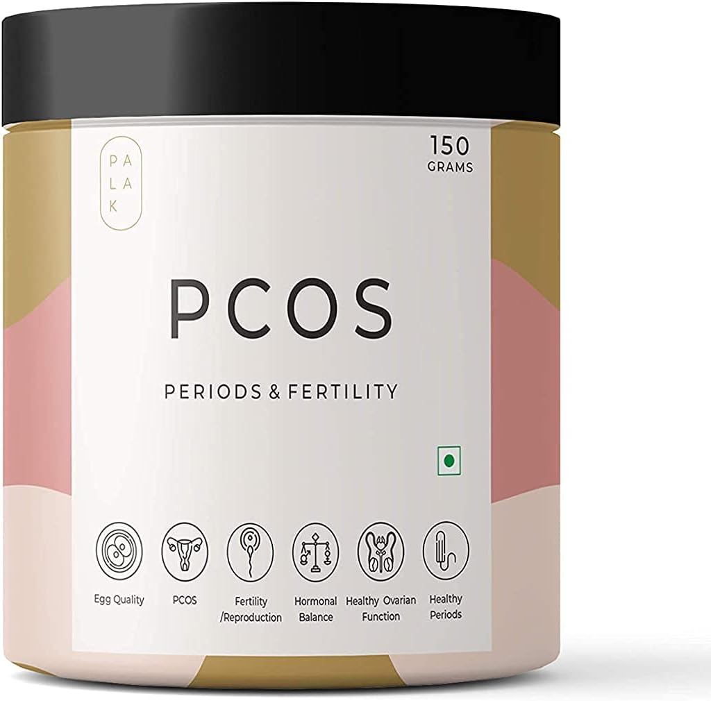 Palak Noter: PCOS / PCOD med Myo-Inositol, D Chiro Inositol, L Arginin, L Methyl Folate / 150 Grams
