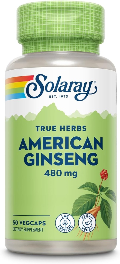 SOLARAY Amerikansk Ginseng 480 mg