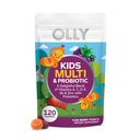 OLLY Kids Multivitamin & Probiotisk Gummy, fordøjelsesstøtte, Vitaminer A, D, C, E, B, Zink, Chewable Supplement, Berry Flavor, 60 dages forsyning - 120 Greve