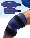 Forias 14.4 "Ice Pack til Knee Pain Relief, Genanvendelig Gel Ice Pack Wrap til skader, Knee Erstatning Kirurgi, Hævelse, Gigt, Meniscus Tear, og ACL, Blå