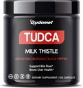 Premium TUDCA med Milk Thistle, Artiskoke, Burdock & Black Pepper - Understøtter Bile Flow & Leversundhed -150 Capsules- Made in The USA