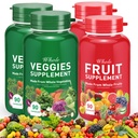 Frugt og grøntsager Kapsler - 100% hele naturlige frugter og grøntsager kosttilskud - Vitaminer supplement kostbar ernæringsmæssig balance, kosttilskud ingredienser Blended Vitamin & Mineral