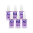 Purel Advanced Hand Sanitizer Gel Infunded with Essential Oliils, Calming Lavender, 2 fl oz Travel- Size Pumpflaske (pakke med 6), 3905- 04- EC