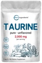 Micro Ingredients Taurine Powder Supplement Б124; 1 KG, 2000mg Per Serving Б124; Unflavored Б124; 100% Pure, Let Absorbed Free Form Б124; Essential Aminosyrer til motion, energi, & Heart Support