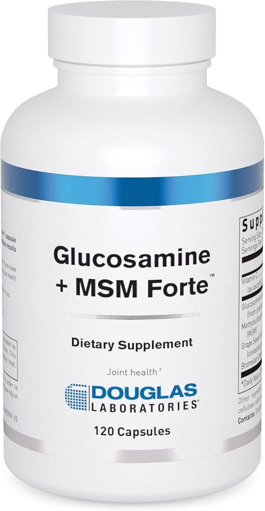 Douglas Laboratories Glucosamin + MSM Forte Medical 124; Nutritional Formulation to Support Maintainance and Health of Aging Joints Medical 124; 120 kapsler