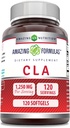 Amazing Formulas CLA (Conjugated Linoleic Acid) 1250 Mg- 124; Softgels Supplement- 124; Non- GMO - 124; Gluten- Free - 124; Made in USA (1 Pack - 124; 120 Tæl)