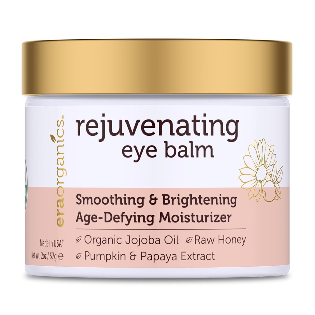 USDA Organic Eye Moisturizer Cream - Foryngende og nærende alder Defying Balm - Naturlige ingredienser til sensitive hud med Jojoba Oil, Argan Oil for Puffiness, Fine Lines Plus Mere