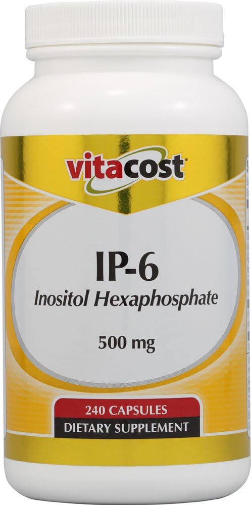 Vitacost IP- 6 Inositol Hexaphosphat - 500 mg - 240 kapsler