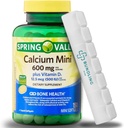 Calcium med vitamin D3, Mini Calciumpiller, Kosttilskud, 150 Mini Softgel (omfatter Bundling Bliss Pill Organizer) - 1 pakke