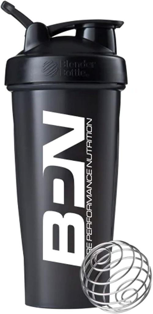 BARE YDEEVNE NUTRITION Blender Flaske Shaker Flaske, 28 oz Shaker Flaske med Wire Whisk, Sort