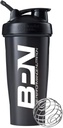 BARE YDEEVNE NUTRITION Blender Flaske Shaker Flaske, 28 oz Shaker Flaske med Wire Whisk, Sort