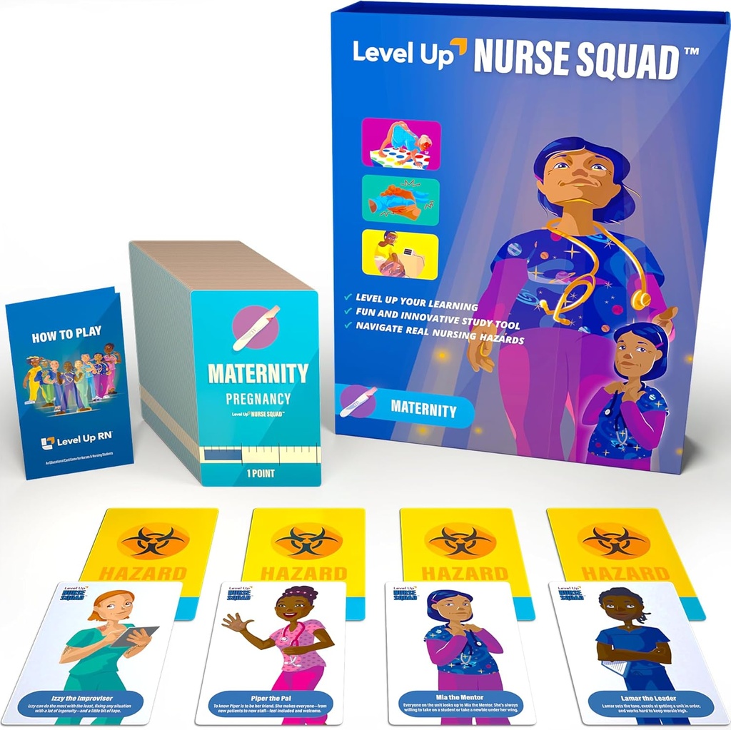 Moderskab Flash Cards Game - Plejeskole eksamen Prep - Plejestuderende Essentials - Forbered 2025-2026 NCLEX ATI HESI Exams (Barsel Succes)