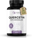 Quercetin med bromelain (1000 mg Servering) - 120 Veggie Capsule Supplement - Understøtter sunde immunfunktioner i mænd og kvinder, Vegan, Non- GMO, Made in USA