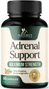 Adrenal Support Kosttilskud Cortex Complex, Bedste Energisupplement, Understøtter Cortisol Sundhed & Energiniveauer, Daglig Ashwagandha for kvinder & mænd, Understøtter Adrenal Træthed & Immunsystemet, 60 Kapsler