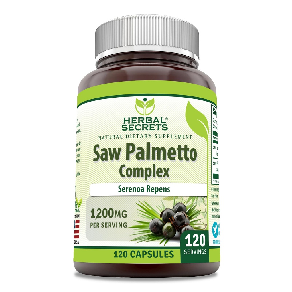 Herbal Secrets Saw Palmetto Complex Supplement Note 124; 1200 Mg