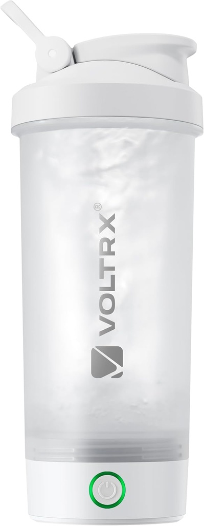 VOLTRX Protein Shaker Flaske, Fusion USB C Genopladelig Elektrisk Protein Shake mixer, Shaker Cups til Protein Shakes og Meal Erstatning Shakes, BPA Free, 24oz