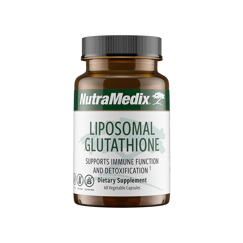 NutraMesterol Liposomal Glutathione Supplement - L Glutathion til fuld Body Detox, Rense og immunforsvar - Formuleret til Optimal Absorption - Soja, Dairy og Gluten- Free (60 kapsler)