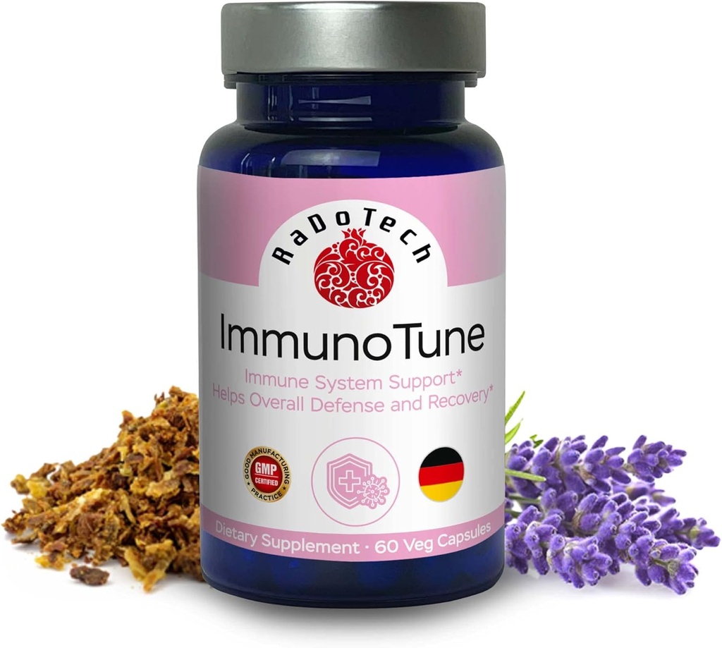 ImmunoTune immunforsvar Booster, immunforsvar Support for Bodily Resistance and Defense, All- Natural Formel til Forstærkning immunforsvar Sundhed og Samlet Wellness (60 greve (pakke med 1))