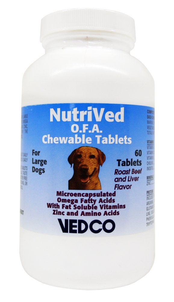Vedco 60 Count Nutrived O.F.A. Chewable Tabletter til store hunde