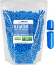 XPRS Nutra Size 00 Empty Capsules - 1000 Count Empty Gelatin Capsules - Pills DIY Capsule Filling - Fillable Gel Caps for Do-It-Yourself Supplements (Blue)